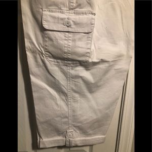Terra & Sky cropped pants- white